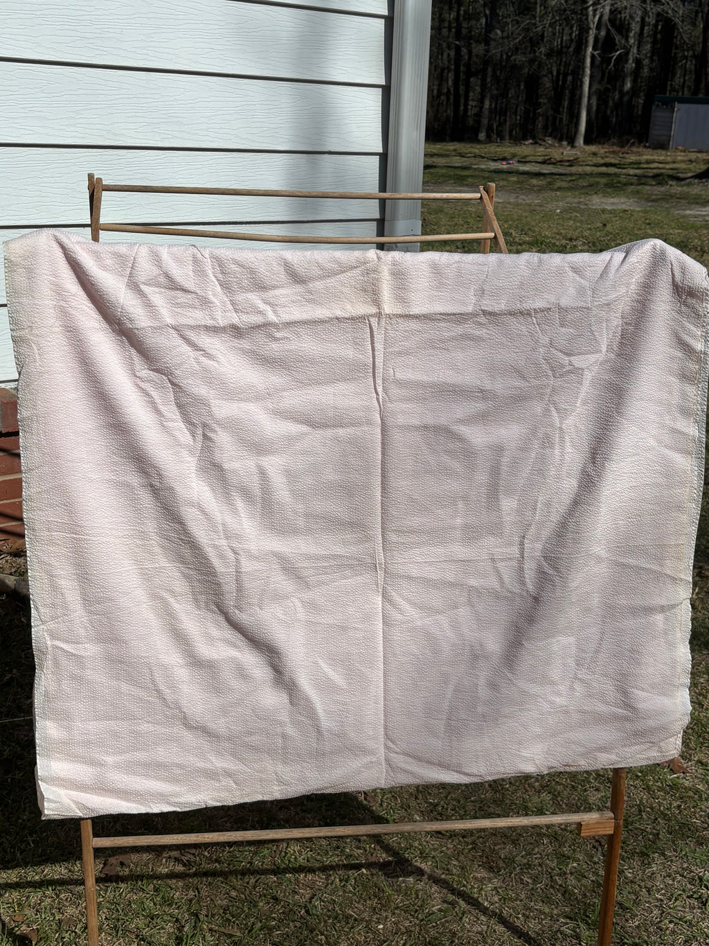 Bundle 8 Vintage Fabric Bundle Plaid Utility Weight & Sheer Pink Fabric Large Cuts (2 Pieces)