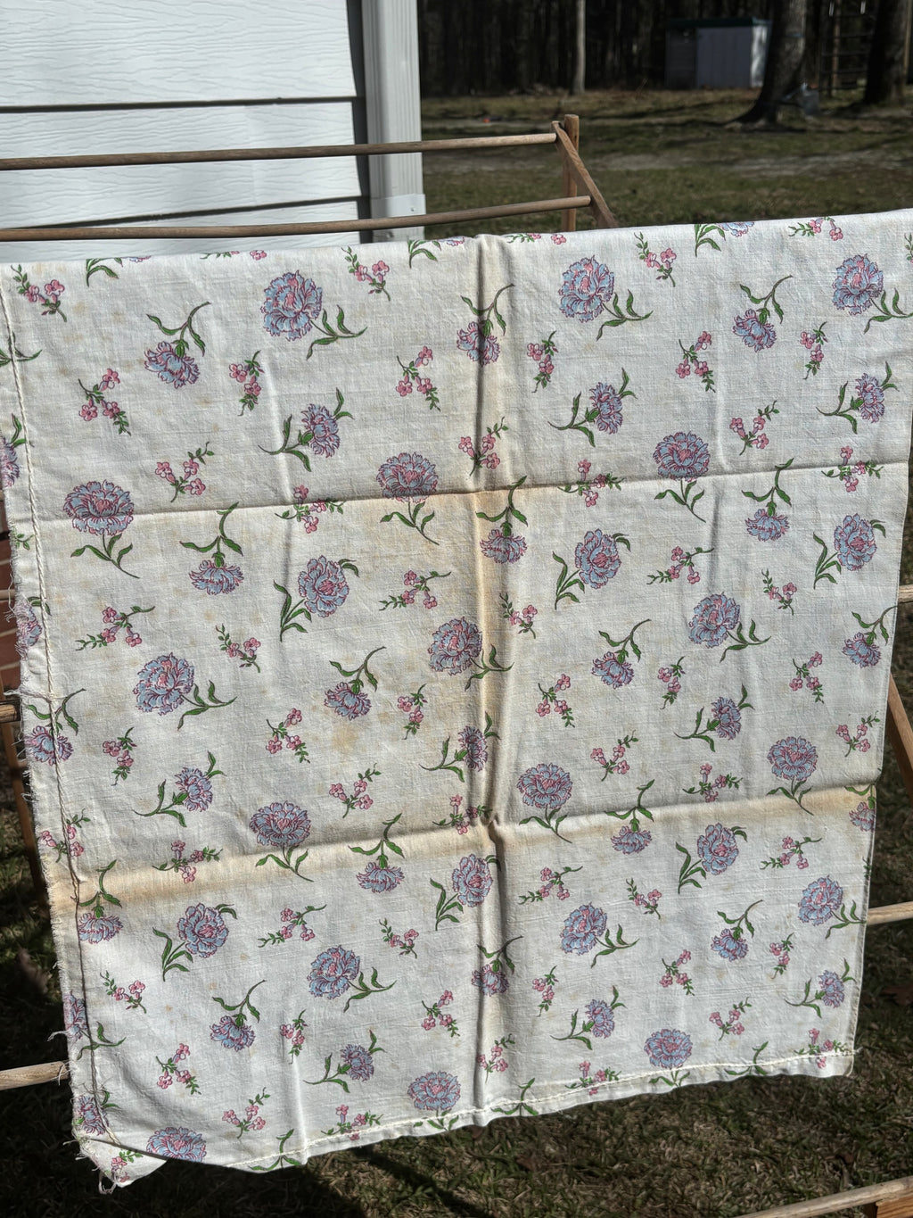 Bundle 3 Vintage Fabric Bundle Floral & Geometric Prints Quilting Cotton (3 Pieces)