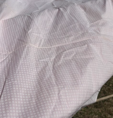 Bundle 6 Vintage Fabric Bundle Pink Stripe, Solid & Sheer Floral Yardage (Mixed Cuts)